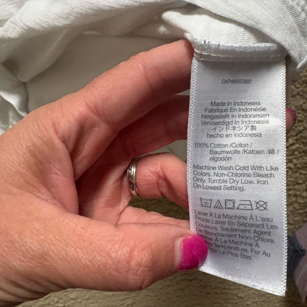 Madewell Classic White Whisper Cotton T-Shirt - Picture 3 of 3